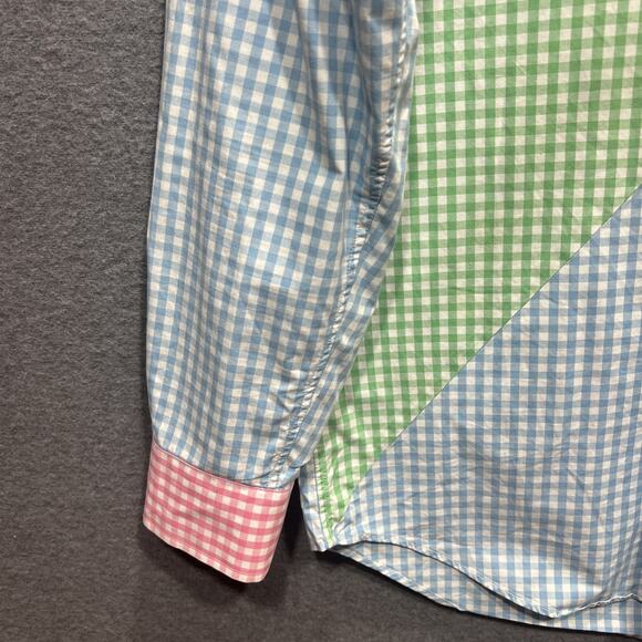 Vineyard Vines Carleton Gingham Party Slim Fit Tucker Button Down Shirt Size M - Picture 5 of 12